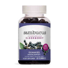 Private Label Supplements Organic Black Elderberry Gummies Immune Booster